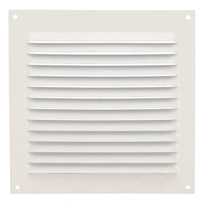 Imagen de Amig Rejilla Cuadrada de Aluminio Rejillas Ventilación para Salida Aire Ideal Techo Cocina y Baño Medidas 150 X MM Color Blanco