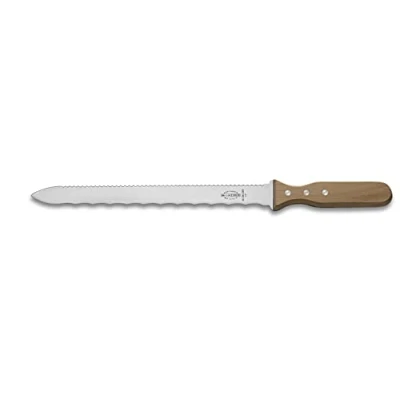 Imagen de F. DICK Cuchilla aislante de doble filo (longitud la hoja: 28 cm, hoja dentada + sierra, cuchillo para materiales aislantes compactos/inflexibles, mango madera) 60390280