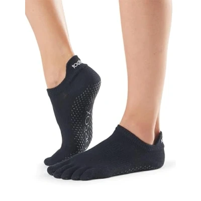Imagen de ToeSox Full Toe Low Rise Calcetines de Yoga, Unisex Adulto, Negro, XS