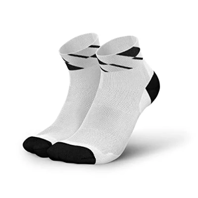 Imagen de INCYLENCE ULTRALIGHT Calcetines cortos para correr hombre y mujer, con compresión ligera, 1 par, Angles White, 35 38