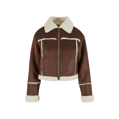 Imagen de Urban Classics Chaqueta de cuero sintético, Mujer, Talla: Small, Brown whitesand