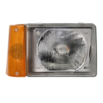Imagen de VAN WEZEL 1708962 Faros derecha R2 (Bilux) amarillo con luz intermitente para circulación por la sin servomotor reg. alcance luces P45t