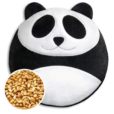 Imagen de SACO TÉRMICO Leschi de semillas para microondas/para el dolor estómago/Animal: Panda Bao, negro blanco