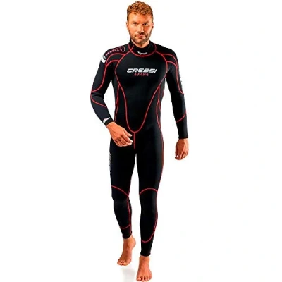 Imagen de Cressi Maya Man Monopiece Wetsuit Traje de Neopreno 2.5mm una Pieza para Hombre, Men&#039;s, Negro/Azul, XS/1