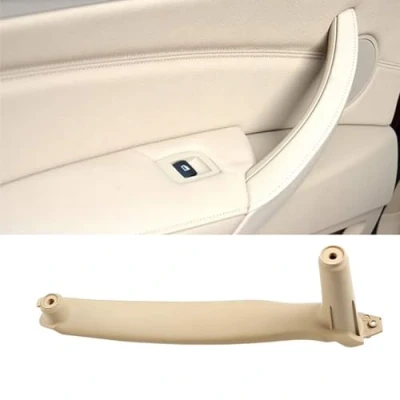 Imagen de TTCR II Compatible con BMW X5 X6 Tirador de puerta,puerta interior cubierta agarre lateral del pasajero izquierda delantero/izquierda trasera soporte apoyabrazos(cubierta cuero no incluida)
