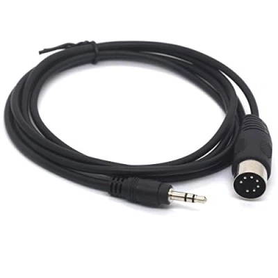 Imagen de OpenII Cable estéreo de 7 pines DIN Midi a 3,5 mm 1/8 pulgadas para iPod, iPhone, MP3 Bang &amp; Olufsen, Naim, Quad Stereo Systems (1 metro)