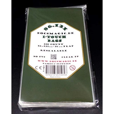 Imagen de docsmagic.de 100 Resealable Bags 86 x 121 mm 1 Touch Toploader Screwdown Auto Adhesivas Bolsas Protectoras