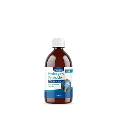 Imagen de Monicare Peróxido de hidrógeno al 3 %, 250 ml, 10 vol., transparente