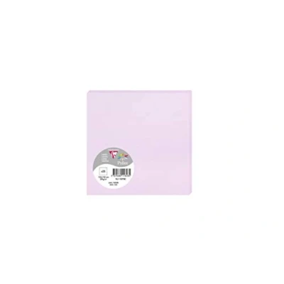 Imagen de Clairefontaine 11878C Un paquet de 25 cartes Pollen 13,5x13,5 cm 210g, Lilas