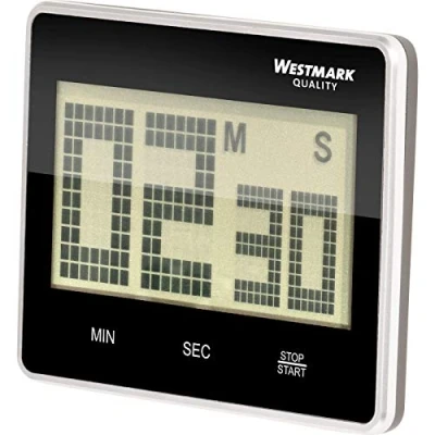 Imagen de Westmark Temporizador de cocina, Digital, Magnético, Hasta 99 minutos, Plástico, Big, Antracita/plata, 10912280