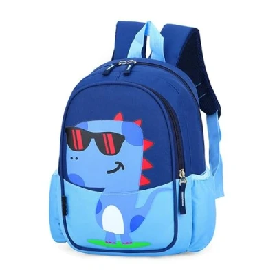 Imagen de CHERUBIC mochila para niños pequeños, impermeable, bonita preescolar, bolsa de dibujos animados y niñas 2 a 3 años, Dinosaurio azul