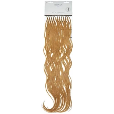 Imagen de Balmain Extensiones de cabello humano 50 piezas, 55 cm longitud, 9 g, muy claro, color dorado oscuro, 45 g