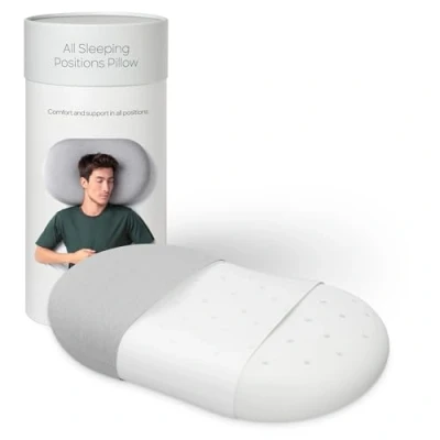 Imagen de OSTRICHPILLOW Bed Pillow Almohada de Espuma Memoria Tamaño Queen, Refrescante Dormir Lado, Boca Arriba o Abajo, Funda Modal Incluida Ergonómica