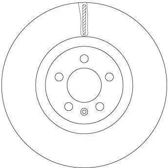 Imagen de TRW DF6983S Disco de freno 312 25 5 100 ventilado barnizado VOLKSWAGEN: Polo VI