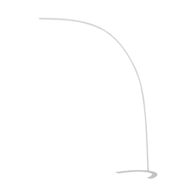 Imagen de Lindby lámpara de pie LED Danua, blanca, metal, altura 200cm