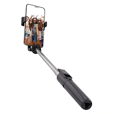Imagen de Palo Selfie T&#039;nb Influence Bluetooth 2 En 1 Con Mando A Distancia Negro