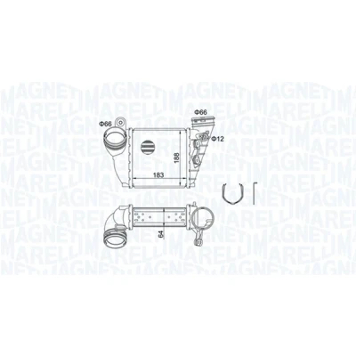 Imagen de MAGNETI MARELLI 351319204870 Intercooler VOLKSWAGEN: Golf 4, 4 Variant, Bora Berlina, SEAT: Leon I Hatchback, AUDI: A3 Hatchback
