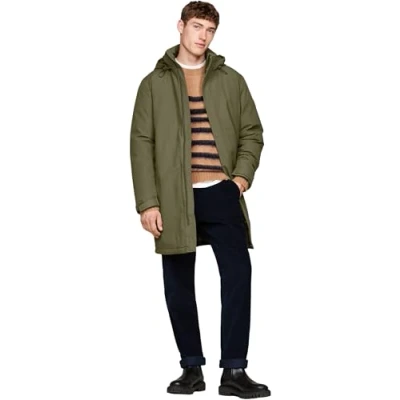 Imagen de Tommy Hilfiger Padded Parka Abrigo de invierno, Hombre, Talla: Small, Green