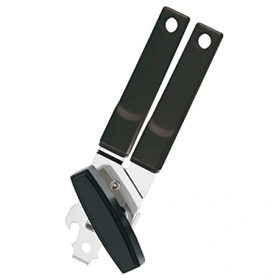 Imagen de Westmark Abrelatas con tapa y elevador de tapa, Para zurdos, longitud: 18,5 cm, Acero/plástico, Sieger, Colores surtidos: Negro/plateado o Blanco/plateado, 11272270