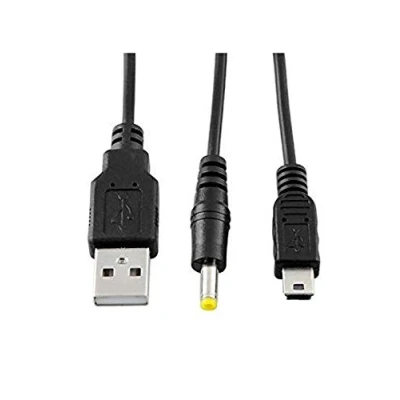 Imagen de CHILDMORY 2 en 1 USB 2.0 cable de carga sincronización datos transferencia poder cargador para PSP 1000 2000 3000