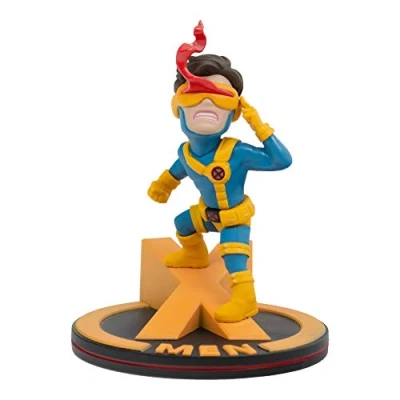 Imagen de Quantum Mechanix Figura Qfig X Men Cyclops, Marvel, Color Yellow, Blue (MVL 0047)