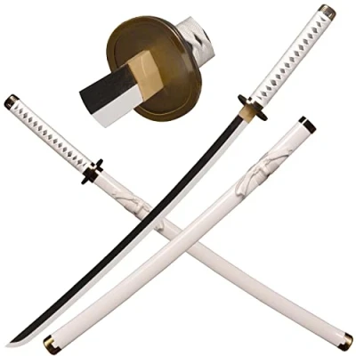 Imagen de LQZJG Anime Espada de bambú Cosplay，Roronoa Zoro Katana Wado Ichimonji 103 cm/40 Pulgadas