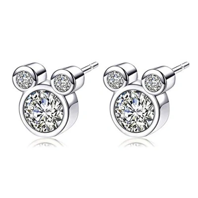 Imagen de Epoch World Pendientes de Plata Ley 925 Mujer Pequeños con Circonitas Cúbicas para Niñas