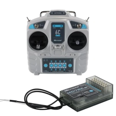Imagen de WANGCL Transmisor y receptor RC controlador Kit de 2.4GHz 6CH para FPV Racing Quadcopter coche barco helicóptero Modo mano izquierda