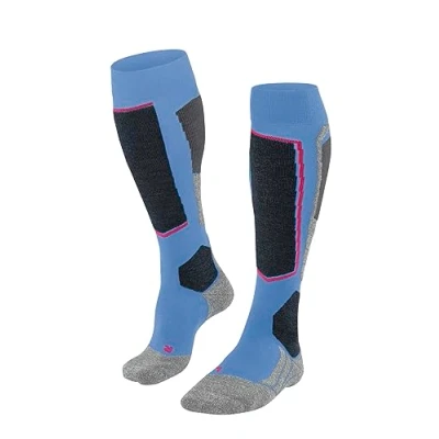 Imagen de FALKE SK2 Intermediate Vegan W KH hilo funcional lyocell calida gruesa 1 par, Calcetines de esquí Mujer, Azul (Blue Note 6545), 35 36