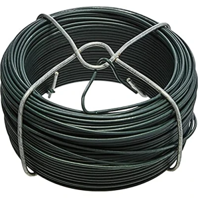 Imagen de Alberts 530129 Bobina de alambre, Galvanizado, con recubrimiento plástico verde, Ø del alambre 1,4 mm, Longitud 50 m