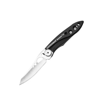 Imagen de Leatherman Skeletool KB Navaja de bolsillo multiusos resistente y ligero con abrebotellas, fabricada en EE.UU., negro, Acero inoxidable