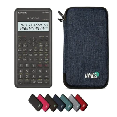 Imagen de CALCUSO Paquete Básico Azul con Calculadora Casio fx 82 MS 2nd Edition
