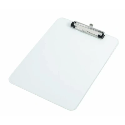 Imagen de Alba Platrans Portapapeles de plástico con clip para DIN A4 (22,5 x 31,5 cm), transparente