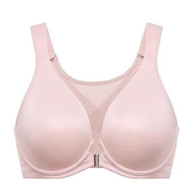 Imagen de DELIMIRA Sujetador Talla Grande con Aros Cierre Delantero y sujeción en la Espalda Rosa Desnuda 115C