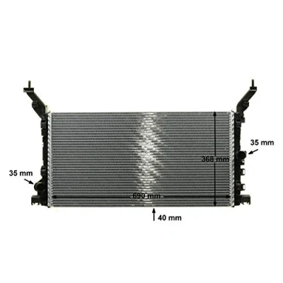 Imagen de MAHLE ORIGINAL CR 896 000P Radiador, refrigeración del motor RENAULT: LAGUNA 3