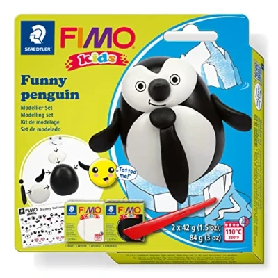 Imagen de STAEDTLER pingüino Arcilla para modelar, Multicolor, Penguin (8035 18)