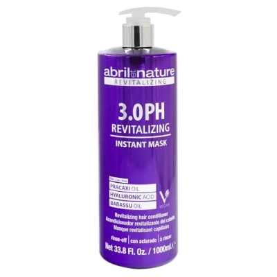 Imagen de abril et nature 3.0 PH Revitalizing Mascarilla Sin Sulfatos ni Parabenos Cuida tu Cabello después de Trabajos Técnicos como Tintes Mantiene y Encapsula el Color Prolonga 1000 ml