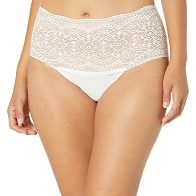 Imagen de Fantasie Lace Ease Invisible Stretch Full Slip Bikini Estilo Ropa Interior, Marfil, Talla única para Mujer