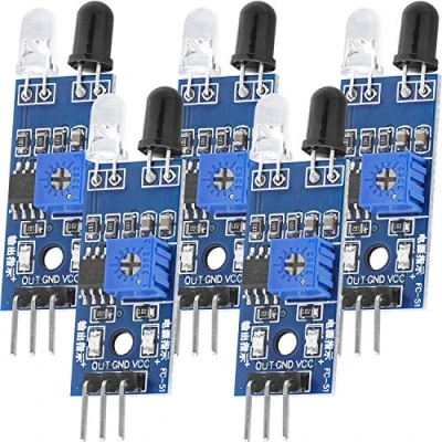Imagen de AZDelivery 5 x IR Infrarrojos Módulo para Colisiones y Obstáculos Detección Sensor de Distancia Compatible con Arduino Raspberry Pi E Book Incluido!