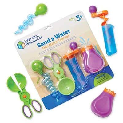 Imagen de Learning Resources Set de herramientas para desarrollar las habilidades motoras finas jugando en el agua y la arena