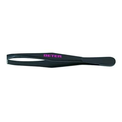 Imagen de TWEEZERS with straight tip black steel 1 pz