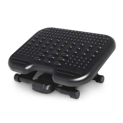 Imagen de Kensington 56155EU Reposapiés Ergonómico Ajustable SoleMassage, Mejora la Postura y Alivia Dolores Relacionados con Ciática otros Problemas Ortopédicos gracias a Superficie de Masaje, Negro