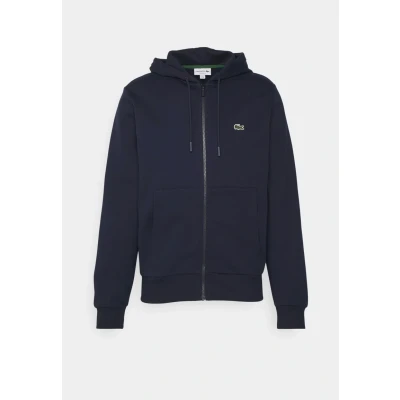 Imagen de Lacoste Unisex Sudadera con cremallera, Talla: 10, Marine
