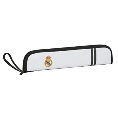 Imagen de Bandolera con Bolsillo Exterior de Real Madrid 1ª Equipación 20/21 safta, Blanco/Negro, 370x20x80 mm