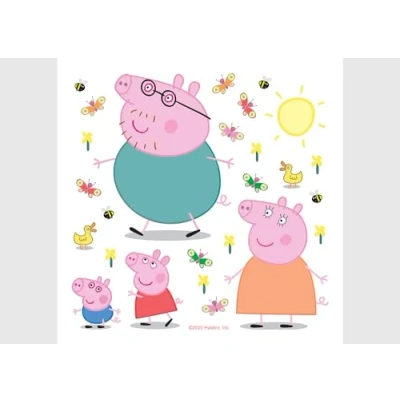 Imagen de AG Design ADKS 3832 Adhesivo decorativo para pared infantil (30 x 30 cm), diseño de Peppa Pig
