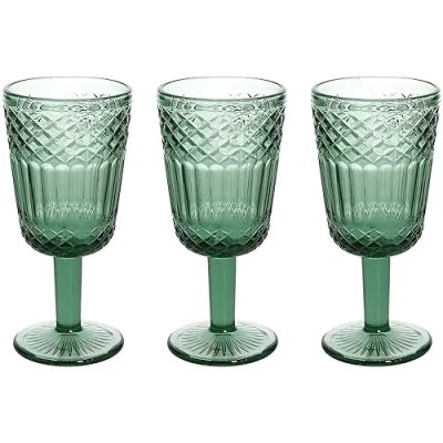 Imagen de Tognana Claire Juego de 3 copas 270 cc, cristal, color verde