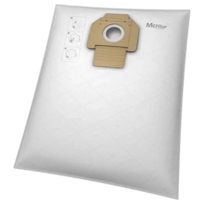 Imagen de McFilter 10 bolsas no tejidas aptas para Bosch GAS 20 L AFC 15 1200 Professional como 2605411229 microfibra multicapa junta antipolvo
