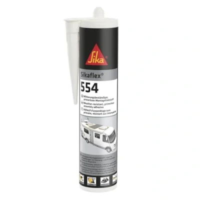 Imagen de SIKA Adhesivo de montaje STP Sikaflex 554 negro Componentes y cargas dinámicas grandes Construcción Resistente a la intemperie 300 ml
