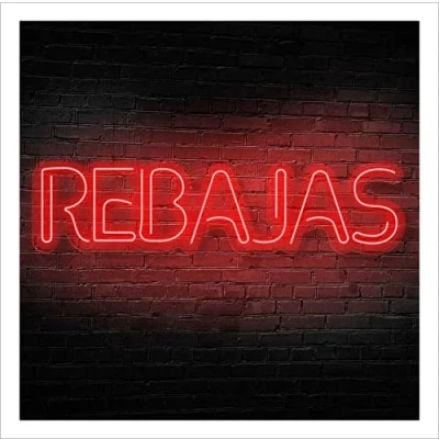 Imagen de Neón flexible LED con frase de REBAJAS