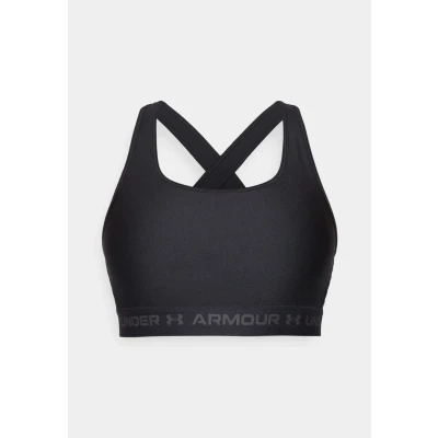 Imagen de Under Armour Crossback Sujetadores deportivos con sujeción media, Mujer, Talla: XL, Black/jet gray